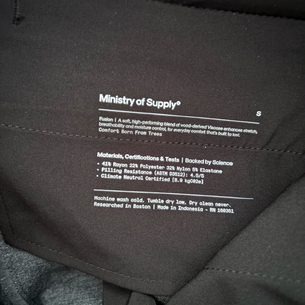 Ministry of Supply Fusion Straight Leg Pants S - Picture 4 of 4